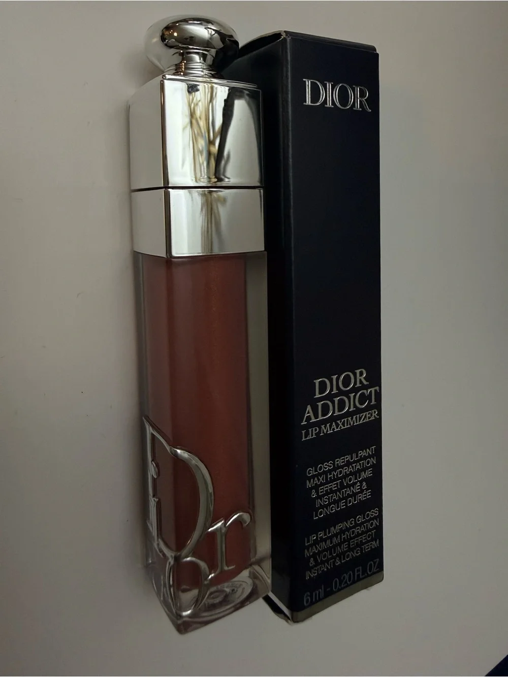DIOR WOMEN ADDICT LIP MAXIMIZER 012 ROSEWOOD PLUMPING GLOSS NUDE